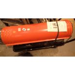 Large portable oil powered air heater CONDITION REPORT: All electrical items in