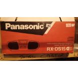 Boxed Panasonic RX DS15 portable radio cassette CD player