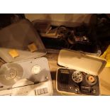 Grundig 214 and TK1 reel to reel tape recorders with a large quantity of tapes