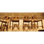 Four dining chairs