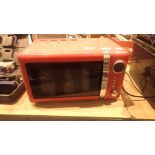 Wilko 20L red microwave 700w CONDITION REPORT: All electrical items in this lot have