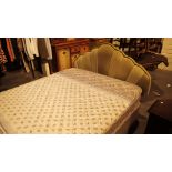 Double bed with mattress and headboard