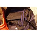 Four canvas holdall bags
