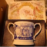 Mrs Tiggy Winkle Wedgwood nursery set and vintage style two handle mug