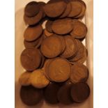 Mixed Australian pennies and halfpennies