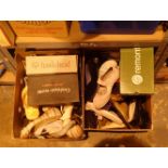 Two boxes of ladies casual shoes sizes 5 - 6