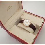 Gents 9ct gold Omega automatic wristwatc