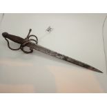 Spanish short sword with El Cid inscript