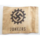 WWII German Junkers workers armband