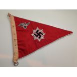 WWII German pennant L: 36 cm