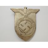 WWII German pressed tin Swastika day bad