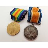 WWI medal pair with ribbons to DM2207702