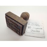 WWII German SS rubber stamp