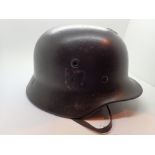 WWII German SS combat helmet with T4809