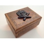 Inlaid small trinket box with General As