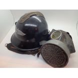 Czech Luftschutz issue air raid helmet a