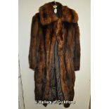 *Russian sable mink fur coat (Lot Subject to VAT)