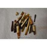 *Twenty four cheroot holders in meerschaum, plastic and other materials. (Lot Subject to VAT)