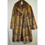 *Musquat fur coat (Lot Subject to VAT)