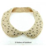 *Pearl Peter pan collar necklace (Lot subject to VAT)