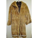 *Long fur coat, mink collar (Lot Subject to VAT)