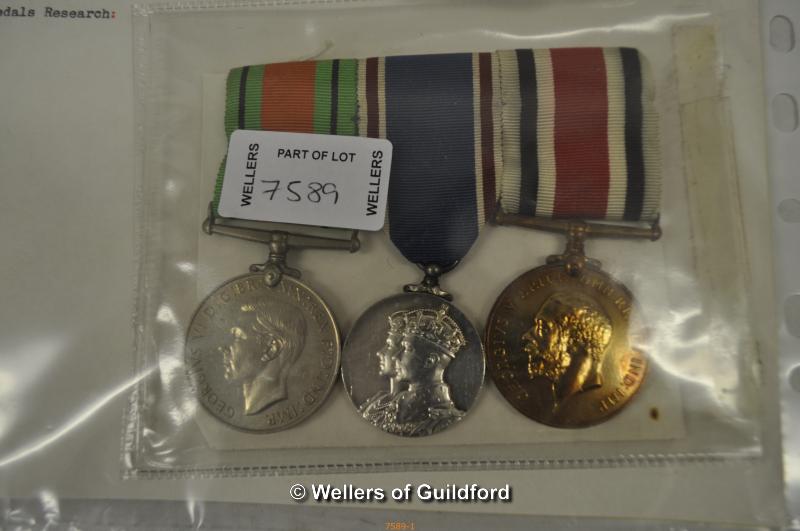 A trio of war medals to Private Frederick Saunders RASC, comprising 1914-15 Star, War medal and - Image 2 of 3