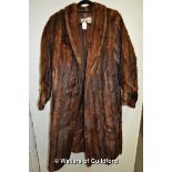 *D. H. Evans, Oxford Street, fur coat (Lot Subject to VAT)