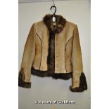 *Beaver fur and leather jacket (Lot subject to VAT)