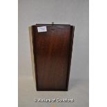 *A mahogany candle box with sliding lid, 12 x 36.5 x 18.5cm. (Lot Subject to VAT)