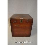*Vintage mahogany instrument box, War Dept. P.B.& Co Ltd dated 1937 31 x 19.5 x 31.5cm. (Lot Subject