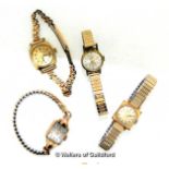 Four Antique Ladies Watches , 88.4g