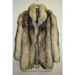 *Grey fox fur coat (Lot Subject to VAT)