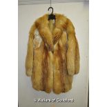 *Red fox fur coat (Lot Subject to VAT)