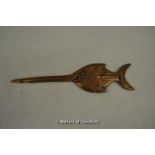 *Evan Jensen bronze Modernist Swordfish letter opener (Lot subject to VAT)