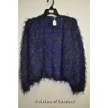 *Ostrich knit purple cardigan (Lot Subject to VAT)