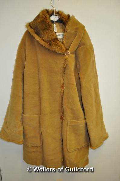 *Wool 3/4 length coat with fur trim (Lot Subject to VAT)