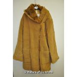 *Wool 3/4 length coat with fur trim (Lot Subject to VAT)