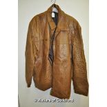 *Ostrich skin jacket (Lot Subject to VAT)