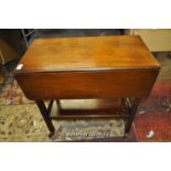 *Mahogany drop-leaf tea trolley (Lot subject to VAT)