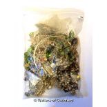 A quantity of assorted costume jewellery mostly necklaces, 1.24kg