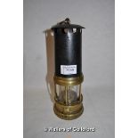 *E. Thomas & Willams Ltd reproduction brass miners lamp (Lot Subject to VAT)