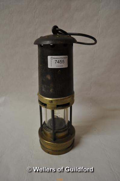 *Thomas and Williams brass and steel miners lamp (Lot subject to VAT)