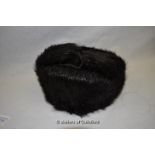 *Mink fur Russian Ushanka Trapper hat, dark brown (Lot Subject to VAT)