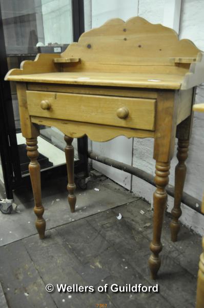 A pine washstand, 70cm wide.