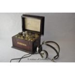 *Vintage Rexophone c.1923, BBC Brandes headphones (Lot Subject to VAT)
