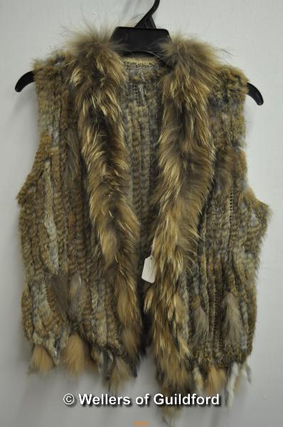 *Brown fur gillet (Lot subject to VAT)