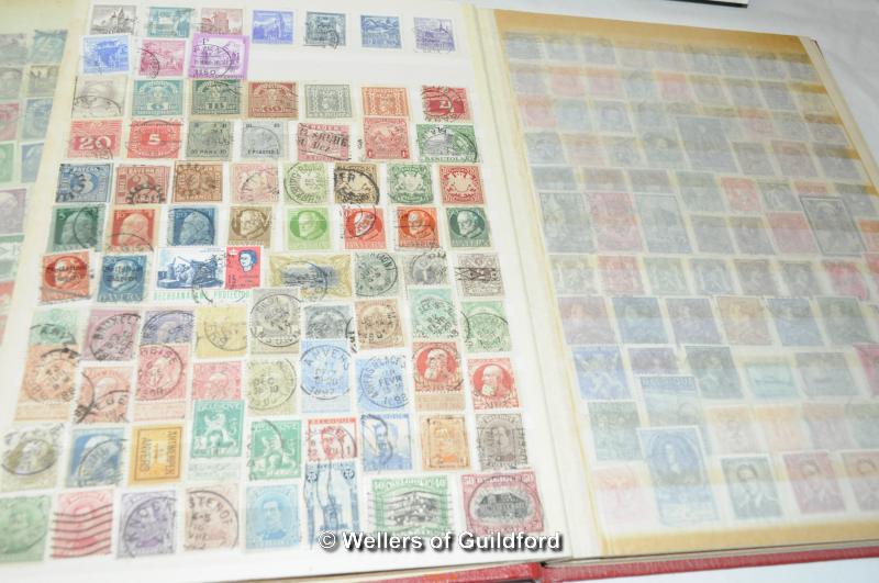 Stamps - Germany and GB in red stockbook; G-Z in blue stockbook; GB in green stockbook; and A-G in - Image 5 of 5