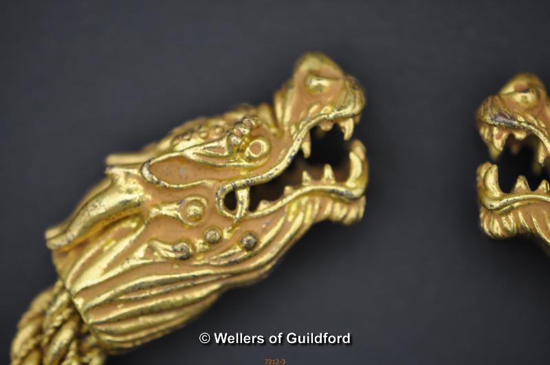 A gold coloured Bracelet with dragon heads - Image 4 of 4