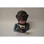 *Cast iron "Jolly Boy" money box, J.E. Stevens, Pat.455 (Lot subject to VAT)