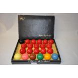 A box of Super Crystalate snooker ball, 52.5mm diameter.